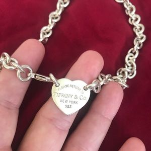 Beautiful Return to Tiffany, Heart Tag Choker
